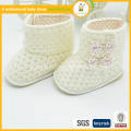 Whosale beutiful chaussures de bébé en crochet en laine avec des chaussures de bébé en crochet whosale beutiful de haute qualité